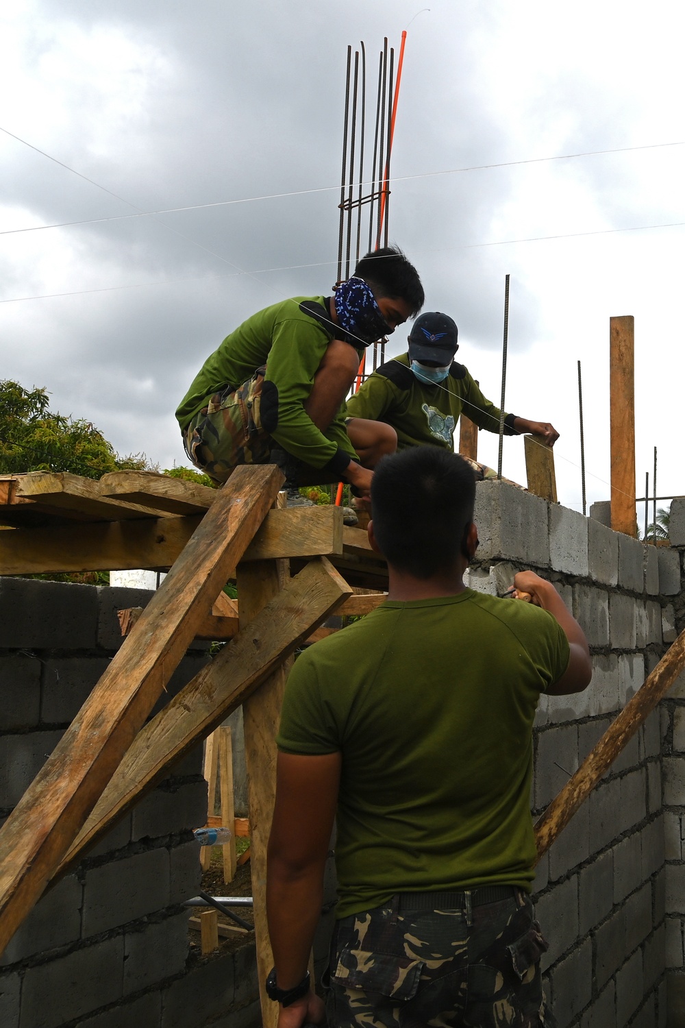 Balikatan 21: Barangay Baao Health Station construction