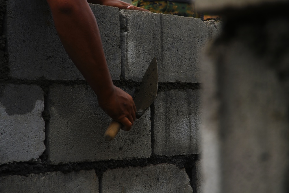 Balikatan 21: Barangay Baao Health Station construction