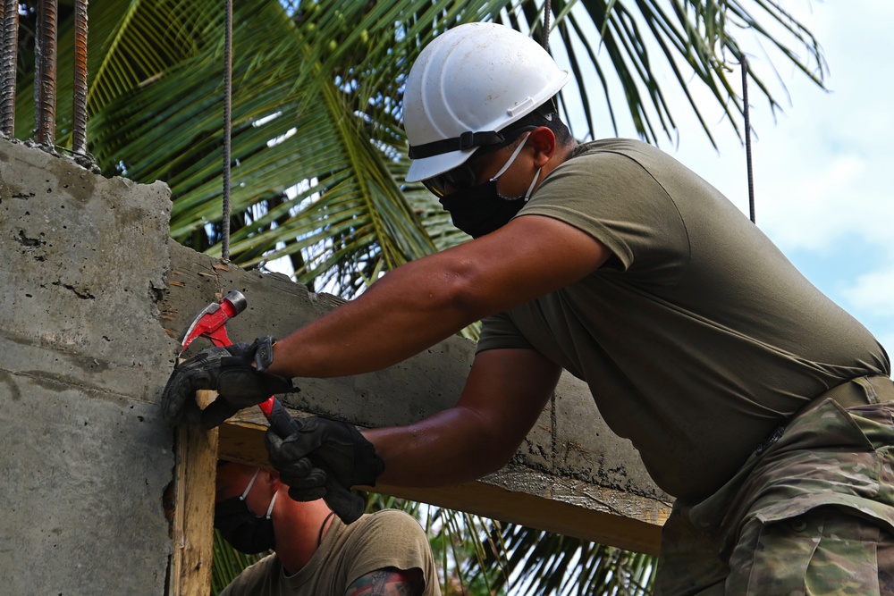 Balikatan 21: Barangay Angeles classroom build