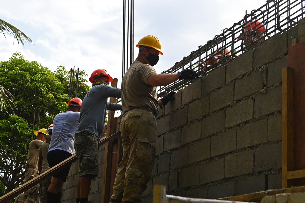 Balikatan 21: Barangay Angeles classroom build