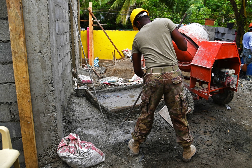 Balikatan 21: Barangay Angeles classroom build