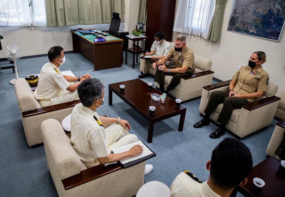 MCIPAC leaders award Nakagusuku Coast Guard members for saving the lives of seven Marines