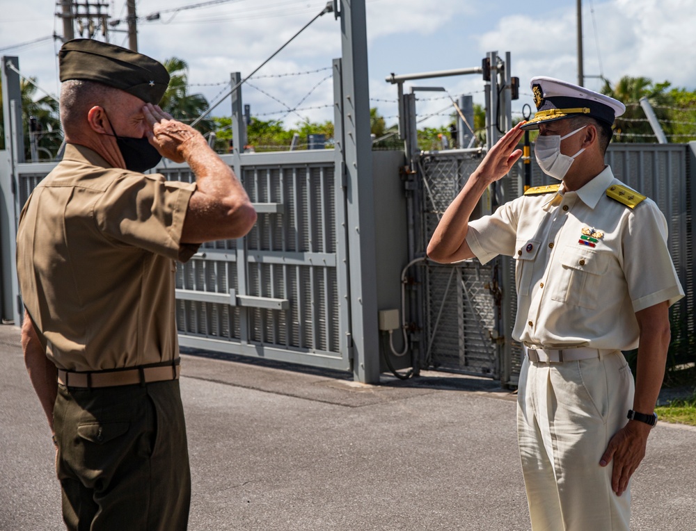 MCIPAC leaders award Nakagusuku Coast Guard members for saving the lives of seven Marines