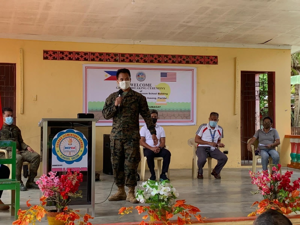 Balikatan 21: Groundbreaking Ceremonies for Barangay Ilosong classroom build and Barangay Duhat daycare center build