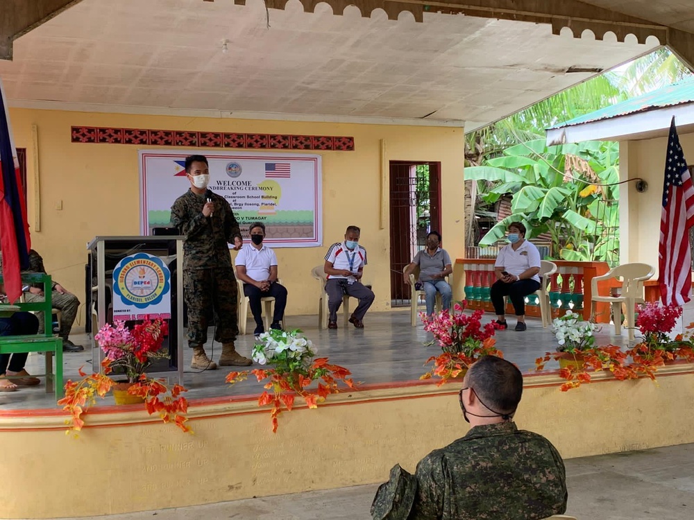 Balikatan 21: Groundbreaking Ceremonies for Barangay Ilosong classroom build and Barangay Duhat daycare center build