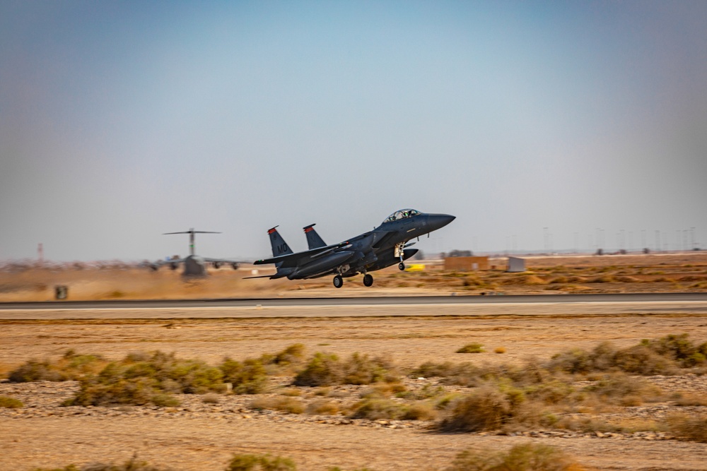 391st Fighter Squadron  fly in cooperation with the 494th Fighter Squadron