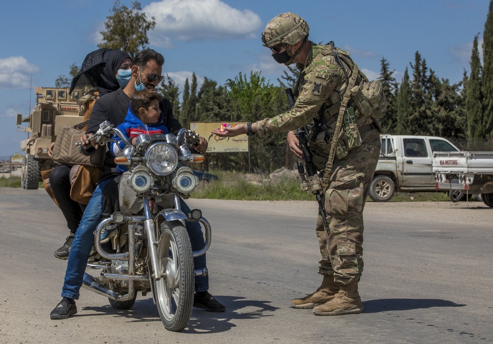 U.S. Army Soldiers Conduct a Patrol in CENTCOM AOR