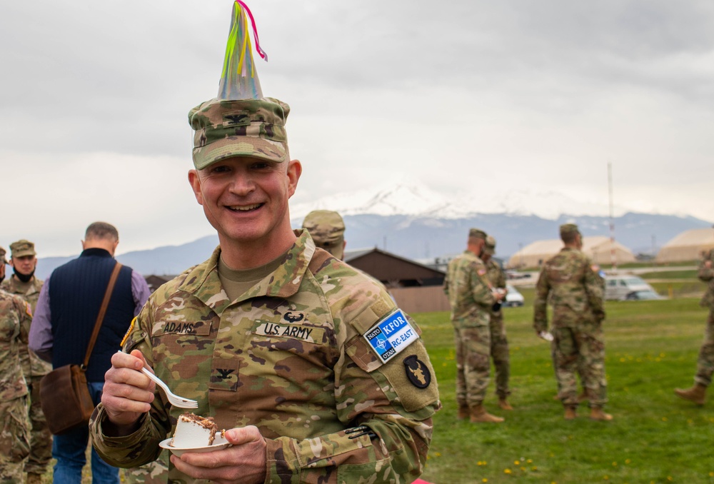 RC-E KFOR commander celebrates birthday