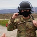 RC-E KFOR commander dons CRC helmet