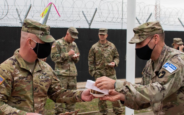 RC-E KFOR commander celebrates birthday