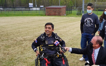 U.S. Army Parachute Team-Golden Knights- take VA teen to the skies