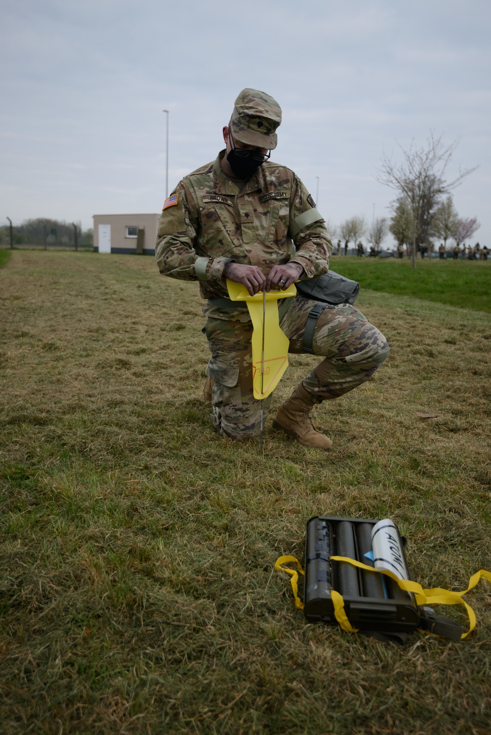 39th SSB Soldiers practice CBRN and mask confidence training