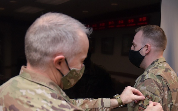 Photo of new 116th Air Control Wing Inspector General Superintendent