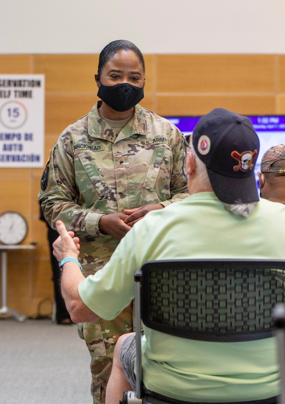 Brig. Gen. Janeen Birckhead visits Mass Vax Sites