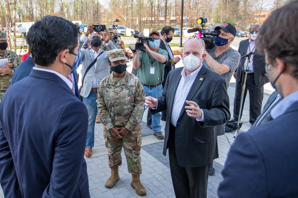 Brig. Gen. Janeen Birckhead visits Mass Vax Sites