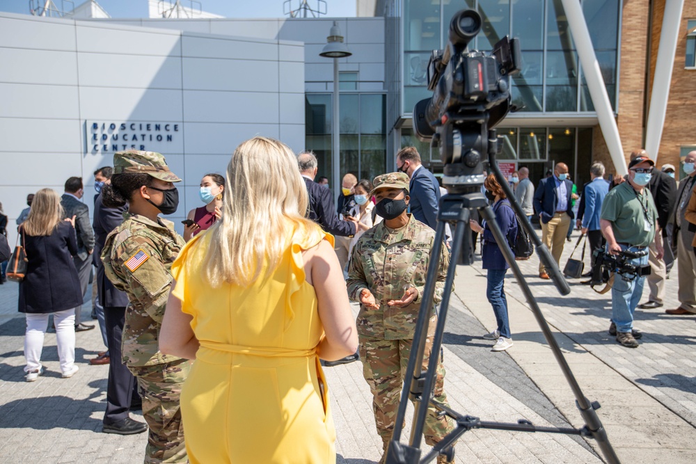 Brig. Gen. Janeen Birckhead visits Mass Vax Sites