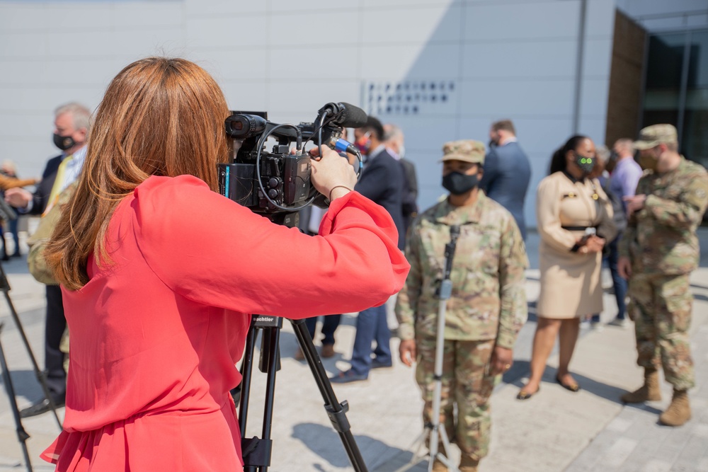 Brig. Gen. Janeen Birckhead visits Mass Vax Sites