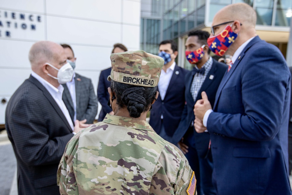 Brig. Gen. Janeen Birckhead visits Mass Vax Sites