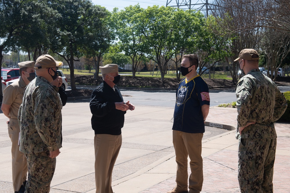 Vice Adm. John Nowell tours Navy eSports facility