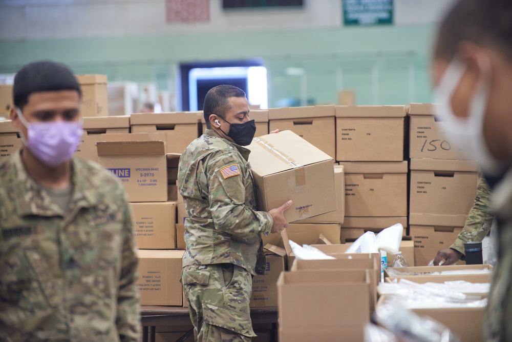 N.Y. National Guard Assembles 10 Million COVID Test Kits