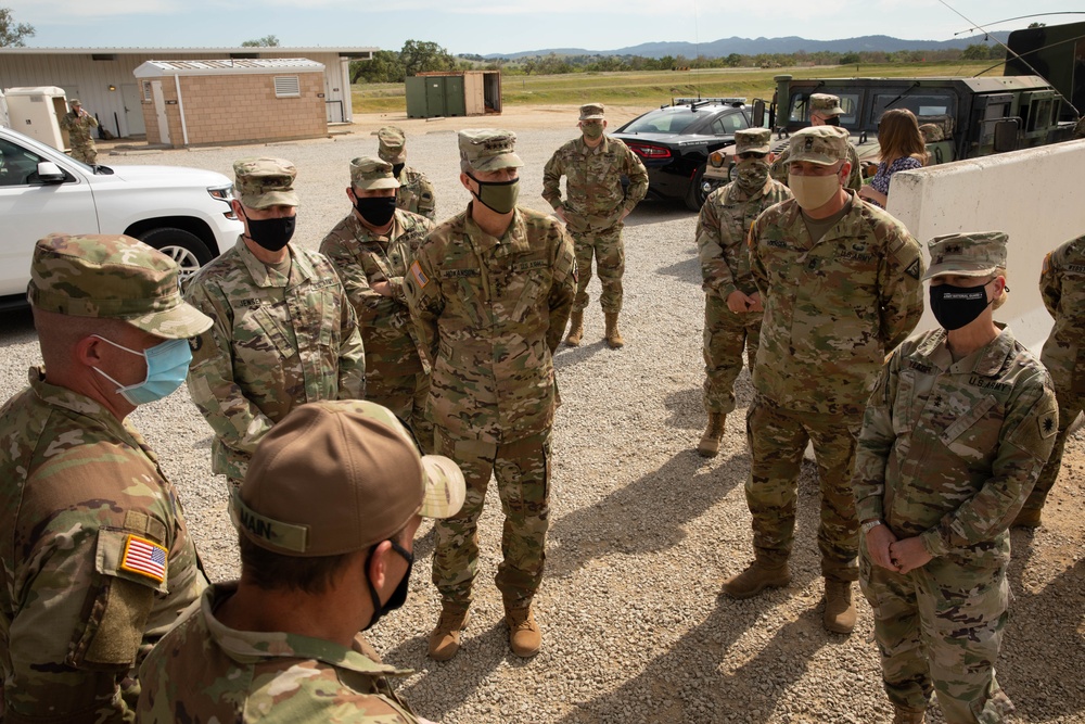 Chief of National Guard Bureau Gen. Daniel R. Hokanson visits Cal Guard leadership at Camp Roberts