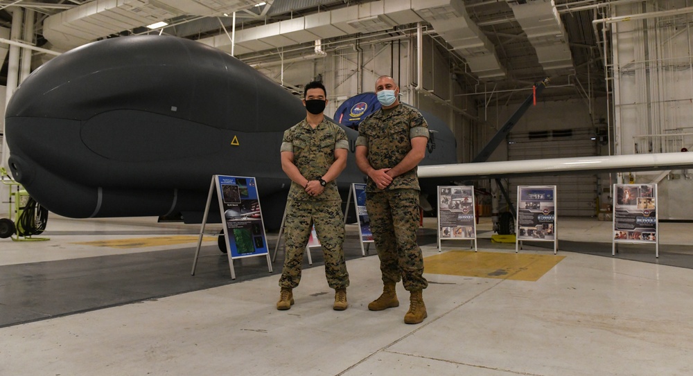 Marines visit Grand Forks AFB to discuss RQ-4 Global Hawk collaboration