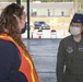 Photo of 116th Air Control Wing leadership visiting with Georgia National Guard Airmen, Soldiers and partner-agency personnel providing support at COVID-19 Vaccination Site