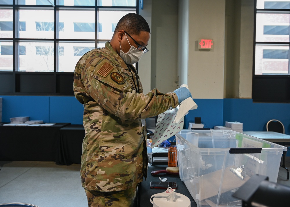 U.S. Airmen Support Detroit's Ford Field CVC