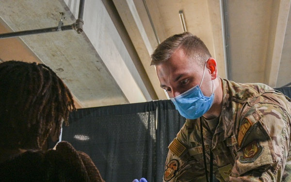 U.S. Airmen Support Detroit's Ford Field CVC