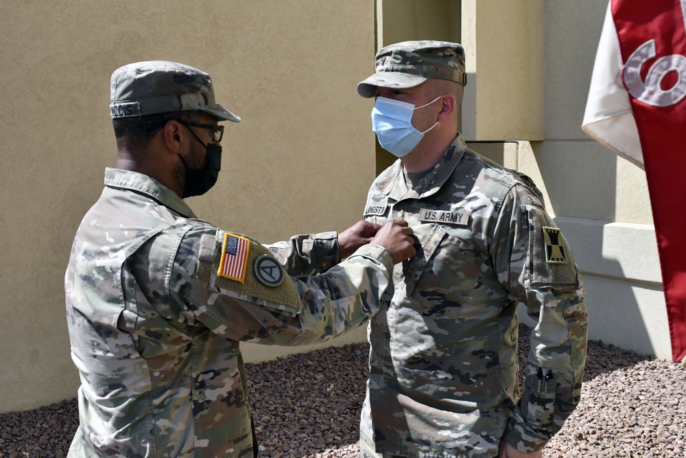 St. Louis, Missouri native and 647th Regional Support Group (Forward) Soldier promoted to Sergeant