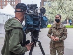 U.S. Army Nurse interviewed by Cleveland television station