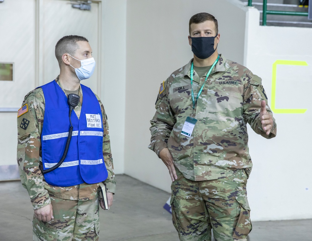 101st Airborne Deputy Commanding General visits Cleveland Vaccination Center