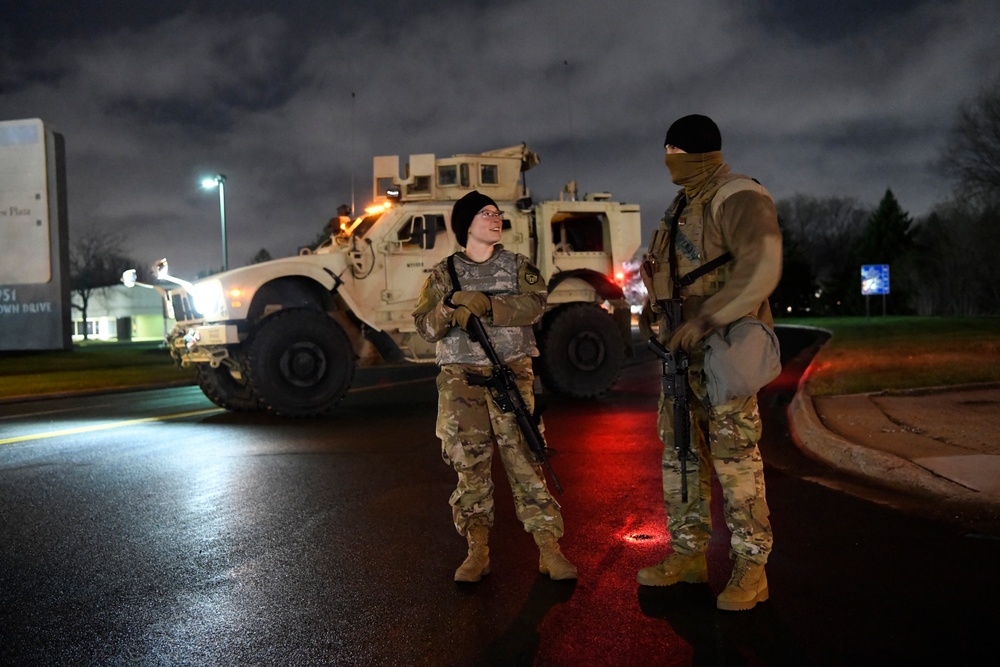 Minnesota National Guard Reinforces Police in Brooklyn Center