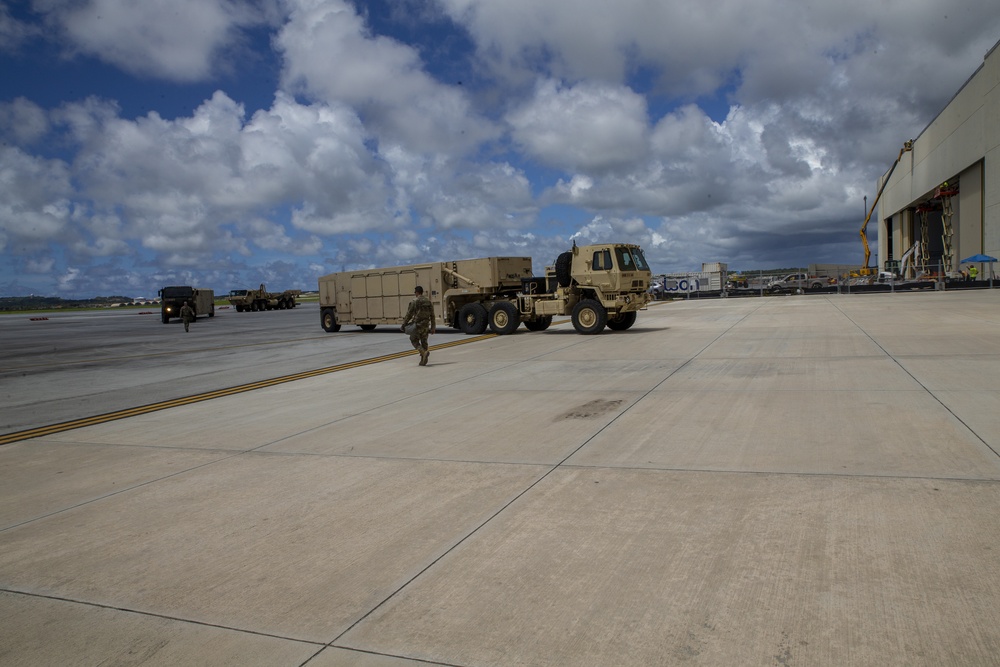 THAAD Utilizes MCB Camp Blaz Hanger