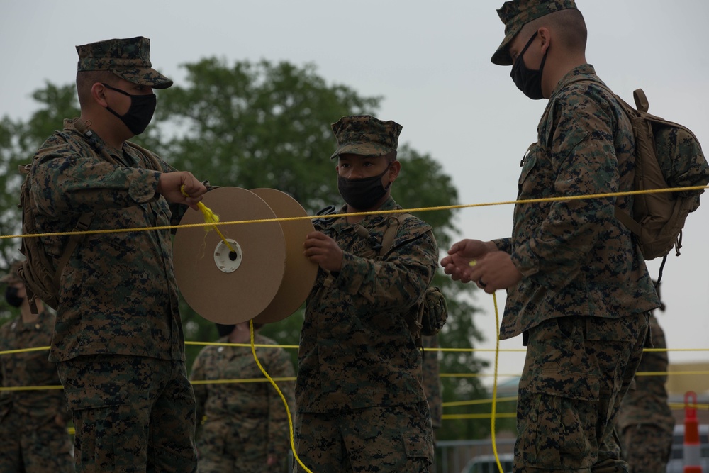 U.S. Marines and Sailors continue the CVC site set up