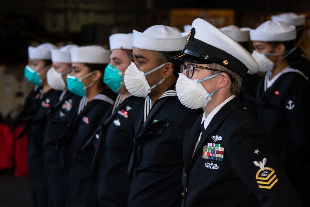 Kearsarge Holds Burial at Sea Ceremony