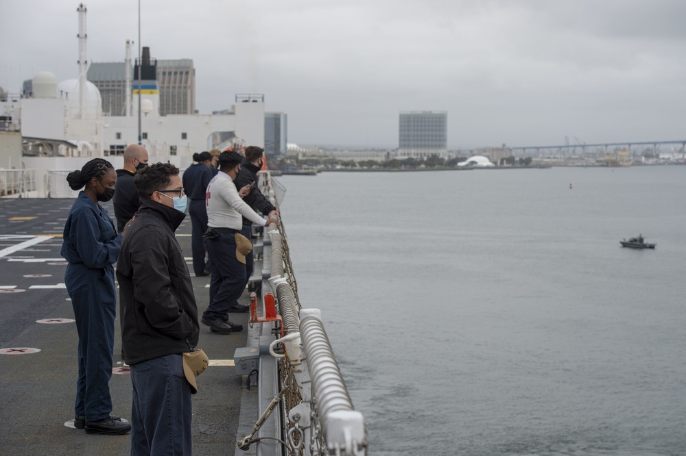 USNS Mercy Departs For Dynamic Interface Testing