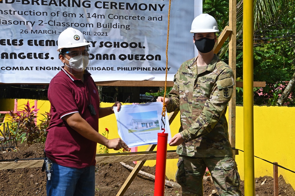 Balikatan 21: Groundbreaking Ceremony for Barangay Angeles classroom build