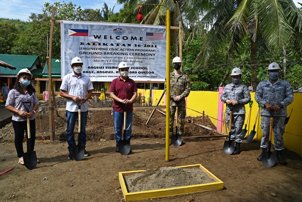 Balikatan 21: Groundbreaking Ceremony for Barangay Angeles classroom build