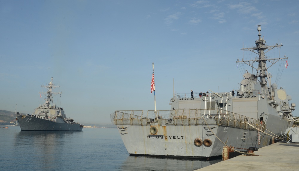 USS Roosevelt (DDG 80) and USS Donald Cook (DDG 75) Arrive in Souda Bay, Greece