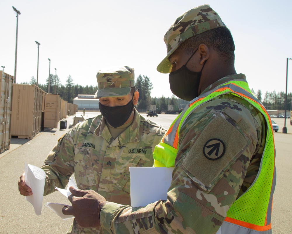 110th Chem. Bn. Soldiers prepare containers for EDRE