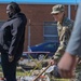 Illinois National Guard Service Member Volunteer Gardening Service in East St. Louis