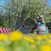 Illinois National Guard Service Member Volunteer Gardening Service in East St. Louis