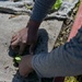 Illinois National Guard Service Member Volunteer Gardening Service in East St. Louis