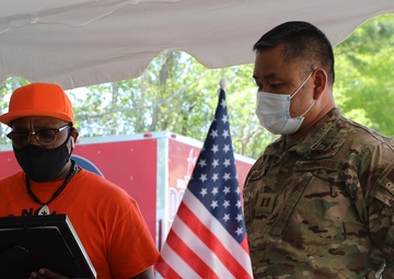 Food Bank Honors NC Guard Soldiers COVID-19 Relief Operations