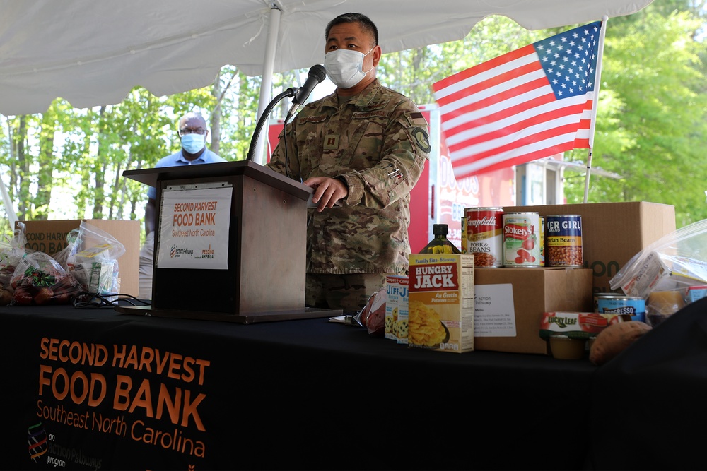 Food Bank Honors NC Guard Soldiers COVID-19 Relief Operations