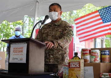 Food Bank Honors NC Guard Soldiers COVID-19 Relief Operations