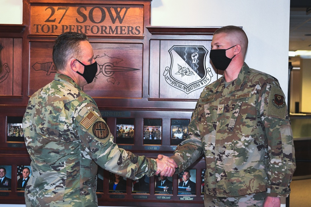 AFSOC Command Chief coins Cannon Airmen