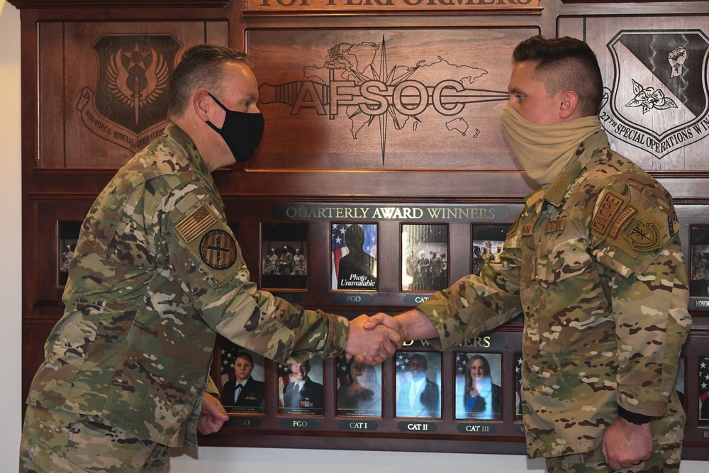 AFSOC Command Chief coins Cannon Airmen