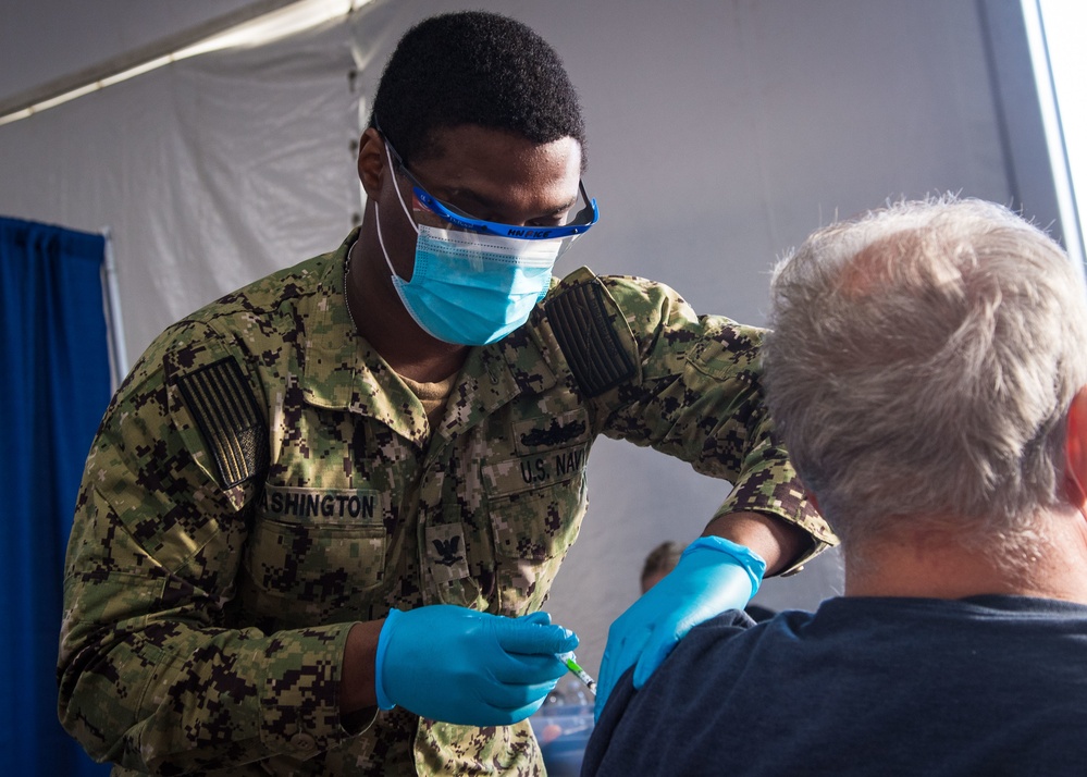 Naval Hospital Jacksonville Vaccination Efforts